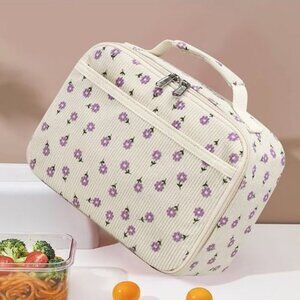 Insulated Lunch Bag Small Cooler Thermal Meal Thermal lunchbox Floral Cute